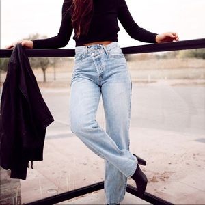 Princess Polly Asymmetrical Denim jeans